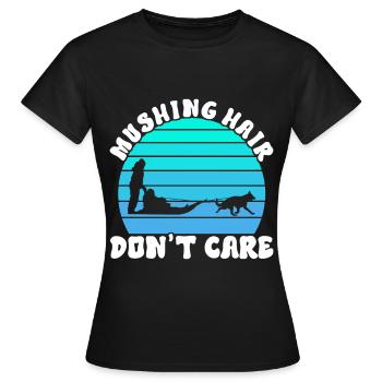 Traîneau Chiens de traîneau - T-shirt Femme - noir - Devant - AI Model Female 172 dark (172cm)