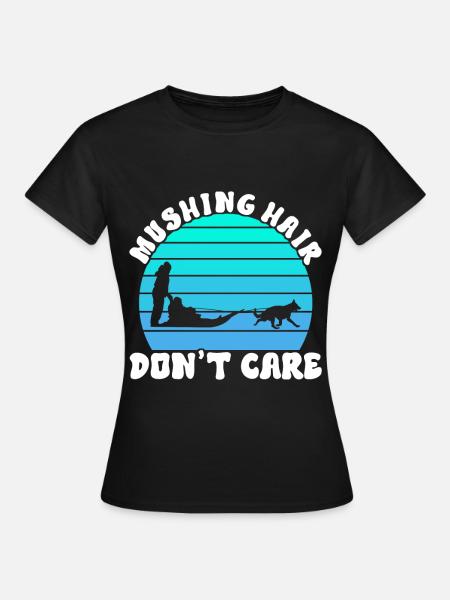 Schlittenfahren Schlittenhunde - Frauen T-Shirt - Schwarz