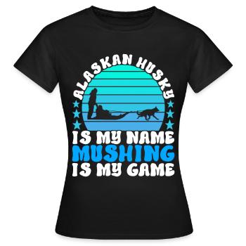 Traîneau Chiens de traîneau - T-shirt Femme - noir - Devant - AI Model Female 172 dark (172cm)