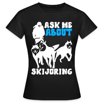 Traîneau Chiens de traîneau - T-shirt Femme - noir - Devant - AI Model Female 172 dark (172cm)