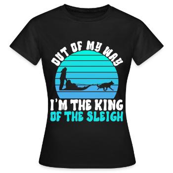 Traîneau Chiens de traîneau - T-shirt Femme - noir - Devant - AI Model Female 172 dark (172cm)