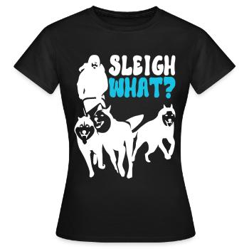 Traîneau Chiens de traîneau - T-shirt Femme - noir - Devant - AI Model Female 172 dark (172cm)