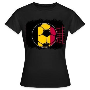 Belgique Belgique Belgique Belgique Bruxelles Football - T-shirt Femme - noir - Devant - AI Model Female 172 dark (172cm)