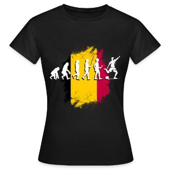 Belgique Belgique Belgique Belgique Bruxelles Football - T-shirt Femme - noir - Devant - AI Model Female 172 dark (172cm)