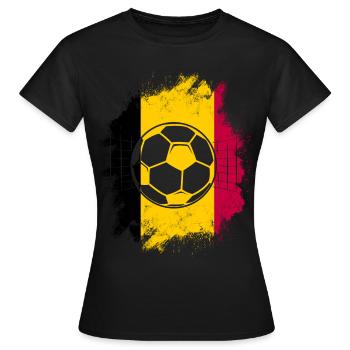 Belgique Belgique Belgique Belgique Bruxelles Football - T-shirt Femme - noir - Devant - AI Model Female 172 dark (172cm)