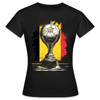 Belgique Belgique Belgique Belgique Bruxelles Football - T-shirt Femme - noir - Devant - AI Model Female 172 dark (172cm)