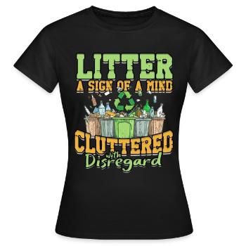 Umweltschutz Umweltschützer - Frauen T-Shirt - Schwarz - Vorne - AI Model Female 172 dark (172cm)