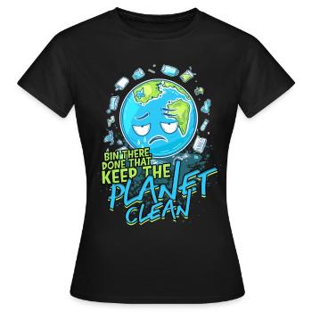 Umweltschutz Umweltschützer Recyceln - Frauen T-Shirt - Schwarz - Vorne - AI Model Female 172 dark (172cm)