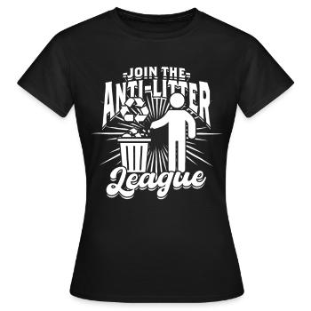 Umweltschutz Umweltschützer Recyceln - Frauen T-Shirt - Schwarz - Vorne - AI Model Female 172 dark (172cm)