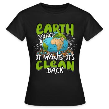 Umweltschutz Umweltschützer - Frauen T-Shirt - Schwarz - Vorne - AI Model Female 172 dark (172cm)