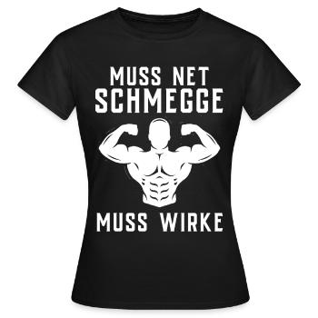 T-shirt de gymnastique drôle de remise en forme Gym d’entraînement - T-shirt Femme - noir - Devant - AI Model Female 172 dark (172cm)
