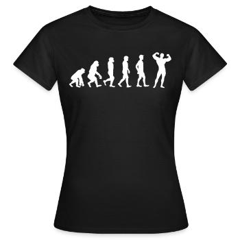 Gym Tshirt Lustig Fitness Workout Fitnessstudio - Frauen T-Shirt - Schwarz - Vorne - AI Model Female 172 dark (172cm)
