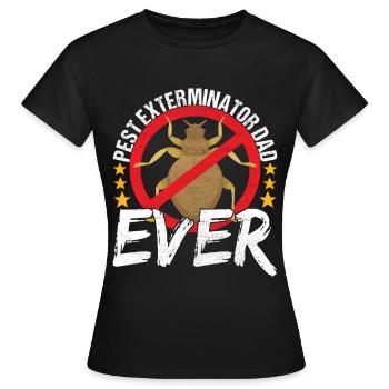 Exterminateur de lutte antiparasitaire - T-shirt Femme - noir - Devant - AI Model Female 172 dark (172cm)