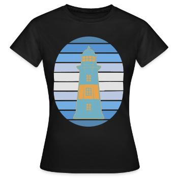 Phare Signal Phares maritimes - T-shirt Femme - noir - Devant - AI Model Female 172 dark (172cm)
