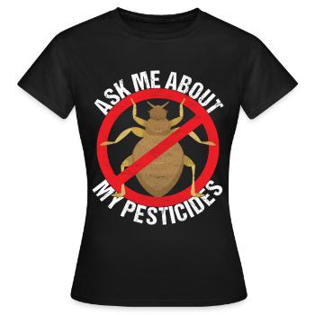 Exterminateur de lutte antiparasitaire - T-shirt Femme - noir - Devant - AI Model Female 172 dark (172cm)