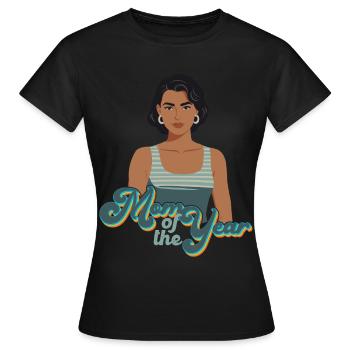 Mère de l’année Maman drôle Maman fière - T-shirt Femme - noir - Devant - AI Model Female 172 dark (172cm)