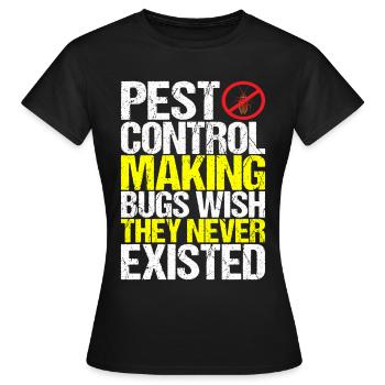 Exterminateurs de lutte antiparasitaire - T-shirt Femme - noir - Devant - AI Model Female 172 dark (172cm)