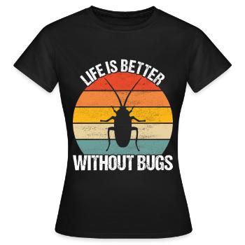 Exterminateurs de lutte antiparasitaire - T-shirt Femme - noir - Devant - AI Model Female 172 dark (172cm)
