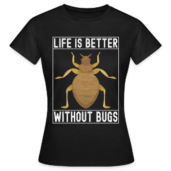 Exterminateurs de lutte antiparasitaire - T-shirt Femme - noir - Devant - AI Model Female 172 dark (172cm)