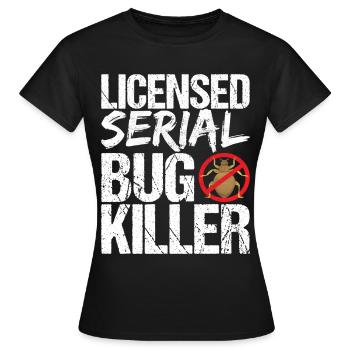 Exterminateurs de lutte antiparasitaire - T-shirt Femme - noir - Devant - AI Model Female 172 dark (172cm)