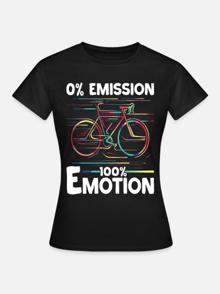 MTB Mountainbiker und Rennradfahrer Sprüche - Frauen T-Shirt - Schwarz
