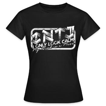 Architecte de personnalité INTJ - T-shirt Femme - noir - Devant - AI Model Female 172 dark (172cm)