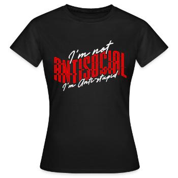 Architecte de personnalité INTJ - T-shirt Femme - noir - Devant - AI Model Female 172 dark (172cm)