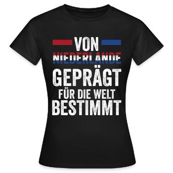 Netherlands Netherlands Holland - Women's T-Shirt - black - Front - AI Model Female 172 dark (172cm)