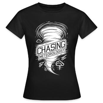 Tornade Twister Chasseur Météorologue - T-shirt Femme - noir - Devant - AI Model Female 172 dark (172cm)