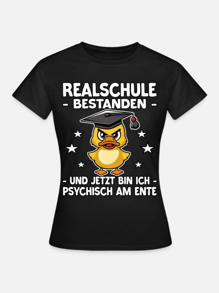 Abschlussklasse Schulabschluss Realschule - Frauen T-Shirt - Schwarz