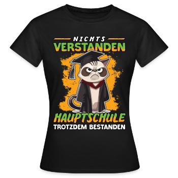 Abschlussklasse | Quali | Hauptschule gerockt - Frauen T-Shirt - Schwarz - Vorne - AI Model Female 172 dark (172cm)