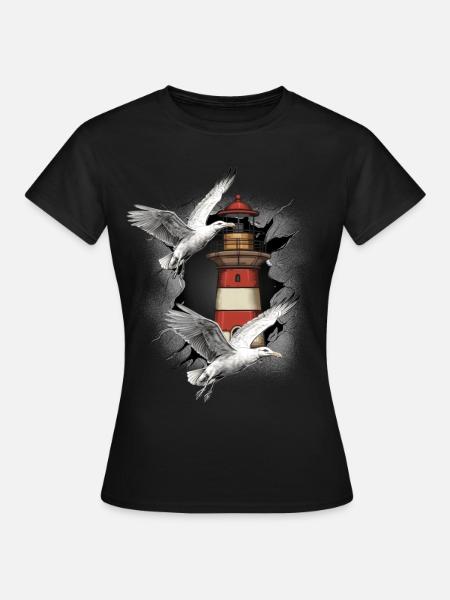 Phares Phare Mouette Mouette Mouette - T-shirt Femme - noir