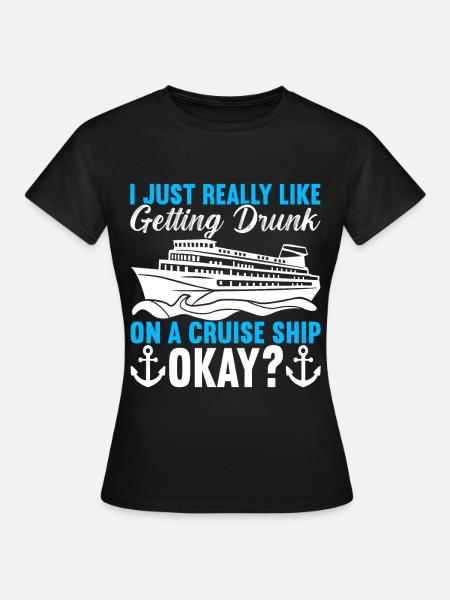 Kreuzfahrt Urlaub Kreuzfahrtschiff - Frauen T-Shirt - Schwarz