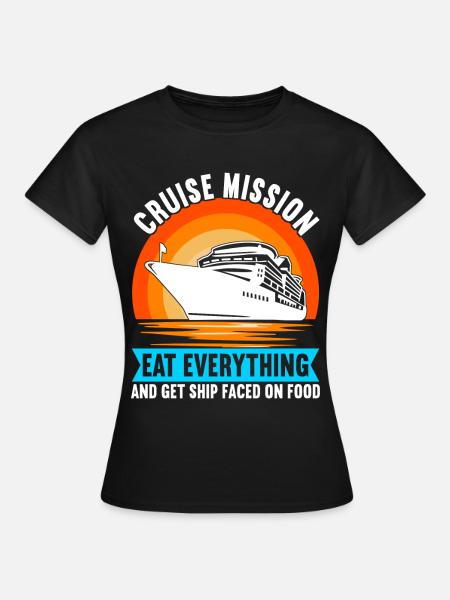 Kreuzfahrt Urlaub Kreuzfahrtschiff - Frauen T-Shirt - Schwarz