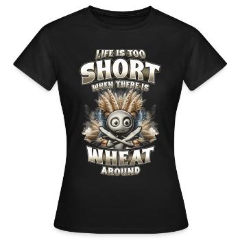Wheat allergy - Women's T-Shirt - black - Front - AI Model Female 172 dark (172cm)