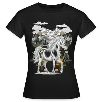 Licorne Licornes Créatures mythiques Animaux mythiques Enfant - T-shirt Femme - noir - Devant - AI Model Female 172 dark (172cm)