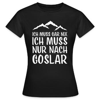 Goslar I Harz Brocken Brockenbahn Walpurgis for - T-shirt Femme - noir - Devant - AI Model Female 172 dark (172cm)