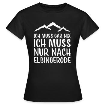 Elbingerode I Harz Brocken Brockenbahn Walpurgis - T-shirt Femme - noir - Devant - AI Model Female 172 dark (172cm)