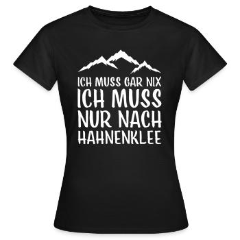 Hahnenklee I Harz Brocken Brockenbahn Walpurgis - T-shirt Femme - noir - Devant - AI Model Female 172 dark (172cm)