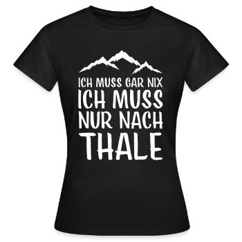 Thale I Harz Brocken Brockenbahn Walpurgis pour - T-shirt Femme - noir - Devant - AI Model Female 172 dark (172cm)