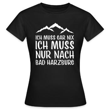Bad Harzburg I Harz Brocken Brockenbahn Walpurgis - T-shirt Femme - noir - Devant - AI Model Female 172 dark (172cm)