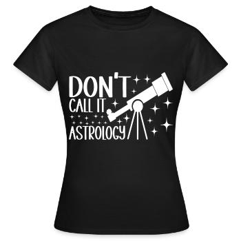 Astronomie astronome - T-shirt Femme - noir - Devant - AI Model Female 172 dark (172cm)