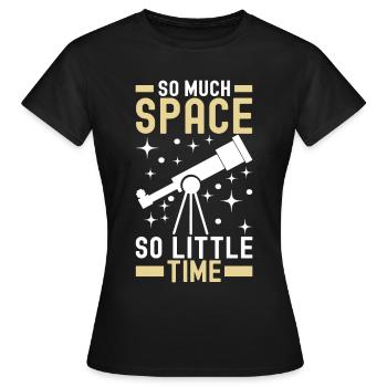 Astronomie astronome - T-shirt Femme - noir - Devant - AI Model Female 172 dark (172cm)