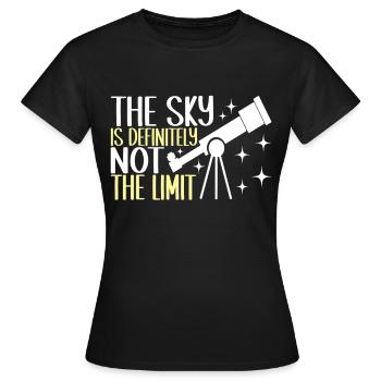 Astronomie astronome - T-shirt Femme - noir - Devant - AI Model Female 172 dark (172cm)