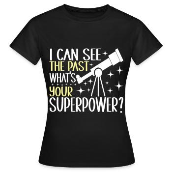 Astronomie astronome - T-shirt Femme - noir - Devant - AI Model Female 172 dark (172cm)