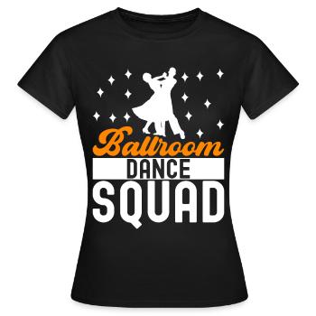 Ballroom Dance Ballroom Dancers Ballroom Dancers - Women's T-Shirt - black - Front - AI Model Female 172 dark (172cm)
