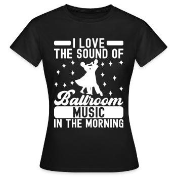 Danse de salon Danseurs de salon Danseurs de salon Danseurs de salon - T-shirt Femme - noir - Devant - AI Model Female 172 dark (172cm)