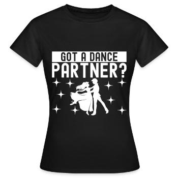 Ballroom Dance Ballroom Dancers Ballroom Dancers - Women's T-Shirt - black - Front - AI Model Female 172 dark (172cm)