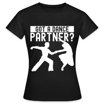 Ballroom Dance Ballroom Dancers Ballroom Dancers - Women's T-Shirt - black - Front - AI Model Female 172 dark (172cm)