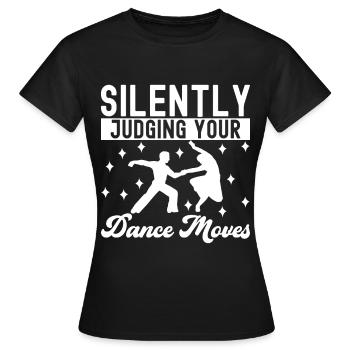 Danse de salon Danseurs de salon Danseurs de salon Danseurs de salon - T-shirt Femme - noir - Devant - AI Model Female 172 dark (172cm)